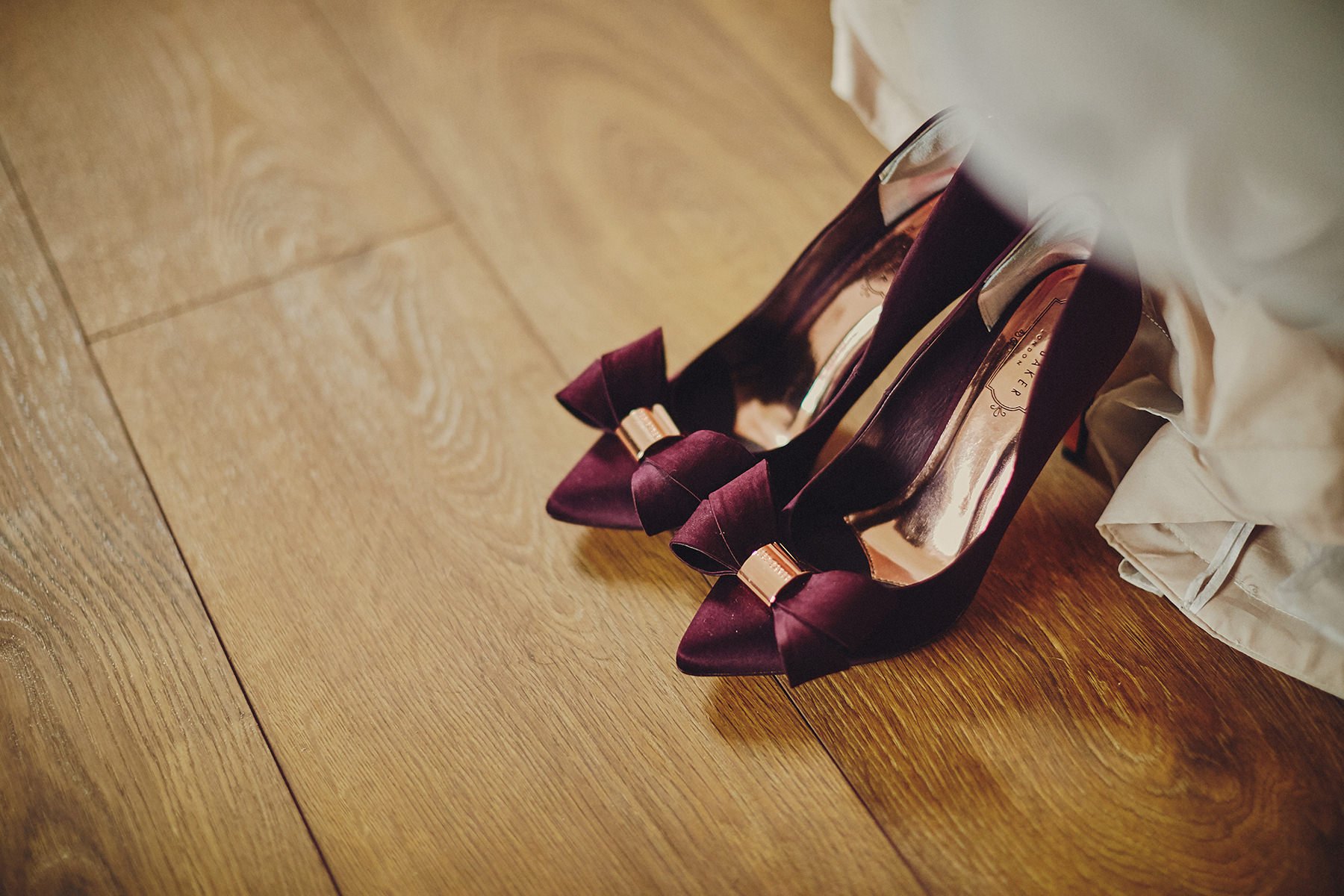 Wedding shoes cork