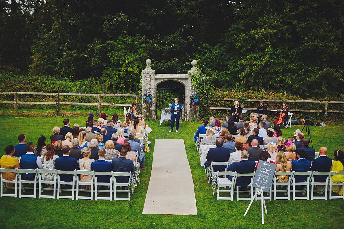Waterford Castle Outdoor Wedding Ceremony